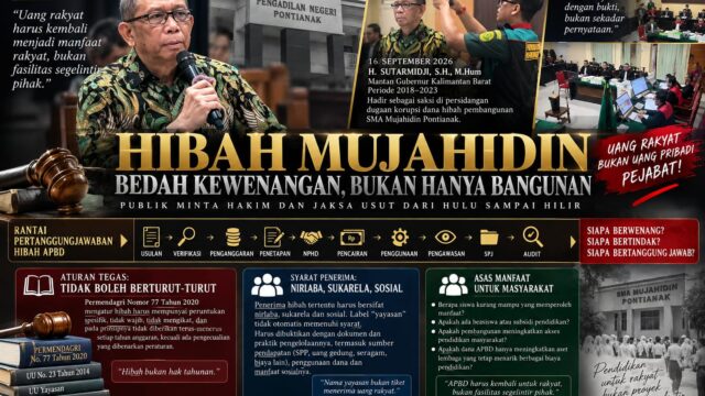 HIBAH MUJAHIDIN: PUBLIK MINTA HAKIM DAN JAKSA BEDAH SIAPA YANG BERWENANG, BUKAN HANYA SIAPA YANG MENGERJAKAN